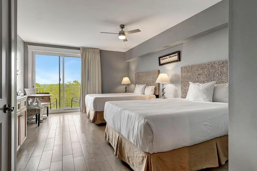 FULLY FURNISHED WITH ALL UTILITIES INCLUDED! Available for a six-month lease as early as August 1. Beautifully furnished studio located next to the pedestrian Village of Baytowne Wharf with great restaurants, retail shops, and fun entertainment options. This unit has tile floors throughout, lovely backsplash at the kitchenette, and a private balcony to enjoy the fresh air and views of the bay in the distance. Grand Sandestin offers a community pool, hot tub, and fitness center. Come relax and enjoy the resort lifestyle!