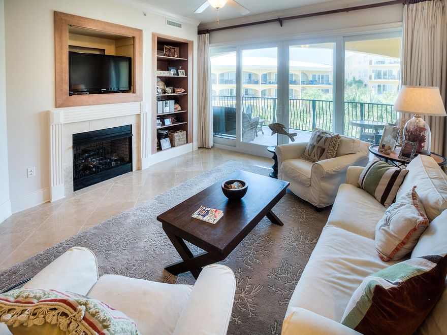 This lovely top floor unit provides gulf glimpses from the spacious balcony. Beautifully decorated with great attention to detail, this condominium offers all of the benefits of Adagio without the premium price of a gulf-front unit. Adagio is located in Blue Mountain Beach on 11 gulf front acres at the highest elevation on the Gulf of Mexico with 600 feet of Gulf Front Property. Enjoy either of two luxurious pools, a workout room, outdoor grills, and many other amenities along with the convenient location of Adagio. This condominium offers Viking Appliances, Granite Countertops throughout, high end cabinetry, and beautiful furniture. If you seek a luxury retreat, this condominium is not to be missed. Call today to schedule your appointment.