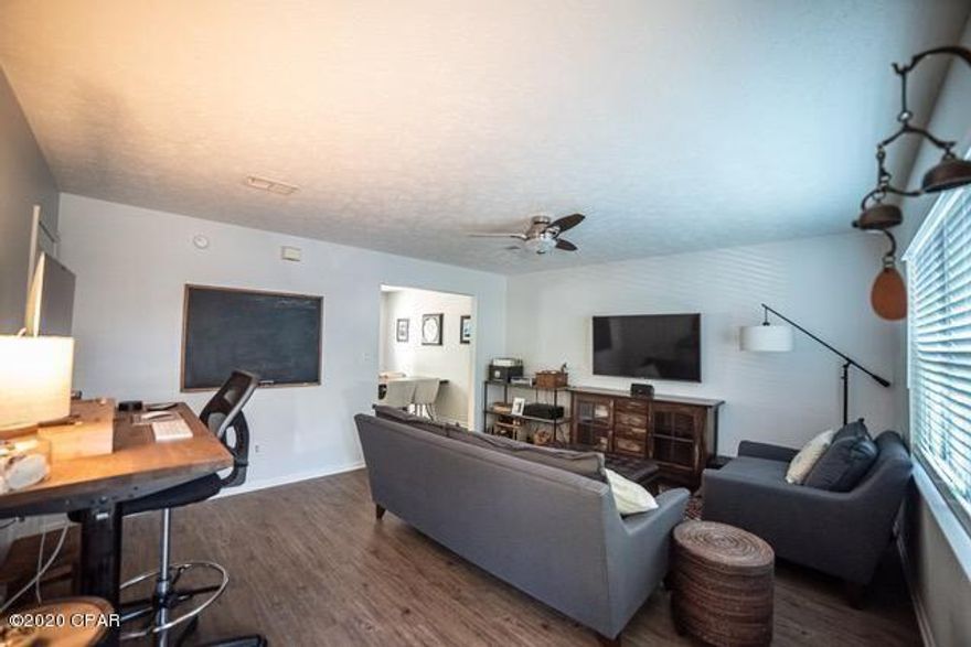 2 story townhouse, 2bd, 1 ba, available 3/1, fenced backyard.  Nicely updated. Great location in the West End of PCB.1 year lease. May consider pets. Contact for application