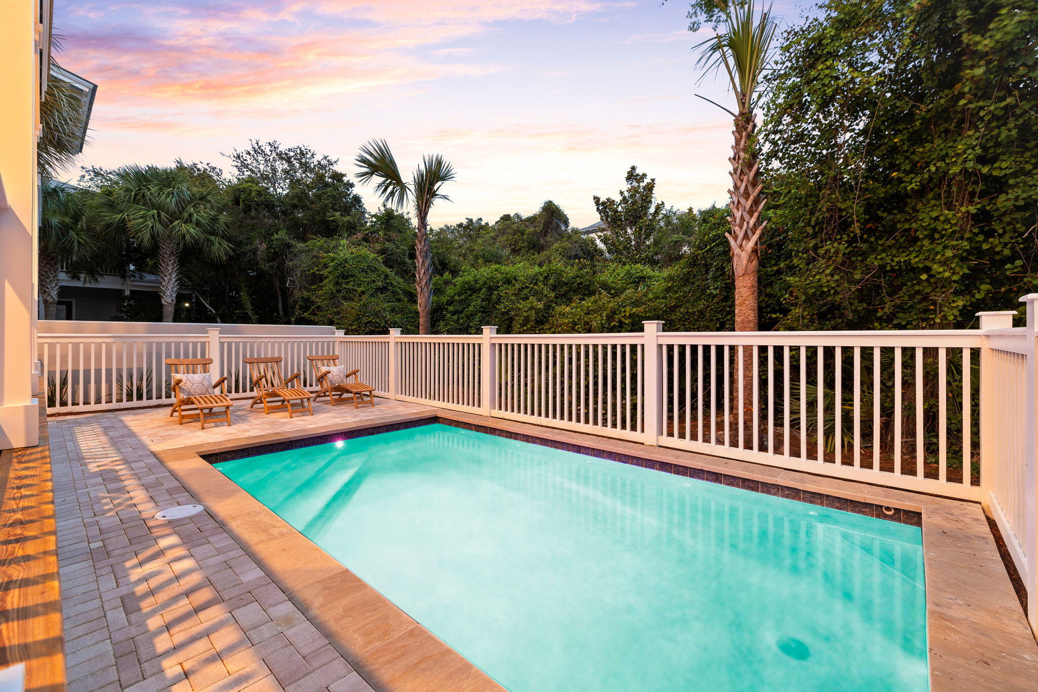 Private Heated Pool, Newly Built & Fully-Furnished! This stunning home in the heart of Seacrest Beach has been carefully curated to provide an elite coastal experience. This exceptional getaway can be a lucrative investment property with rental projections at $183K and cash on cash return projections at 5% annually. Built in 2024, this property presents a wonderful floor plan with a top floor media room, ensuite bedrooms, covered porches and an expansive pool deck. The heart of this home is located on the first level with your kitchen, dining and living spaces overlooking the pool. The chef's kitchen has been outfitted with high-end appliances and a large island which has seating for four. The dining area seats eight or dine alfresco by the pool with a table for six. The first floor primary suite is delightful with its luxe furnishings and dreamy ensuite bathroom. On the second level, you are greeted by the main primary suite equipped with a private balcony overlooking the pool. Additionally, this floor includes two guest bedrooms with a king in the first and built-in bunk beds in the second. The top floor has another primary suite along with a media room and oversized balcony. The home is offered fully-furnished and rental-ready. Capture this amazing coastal residence on the east end of 30A today!