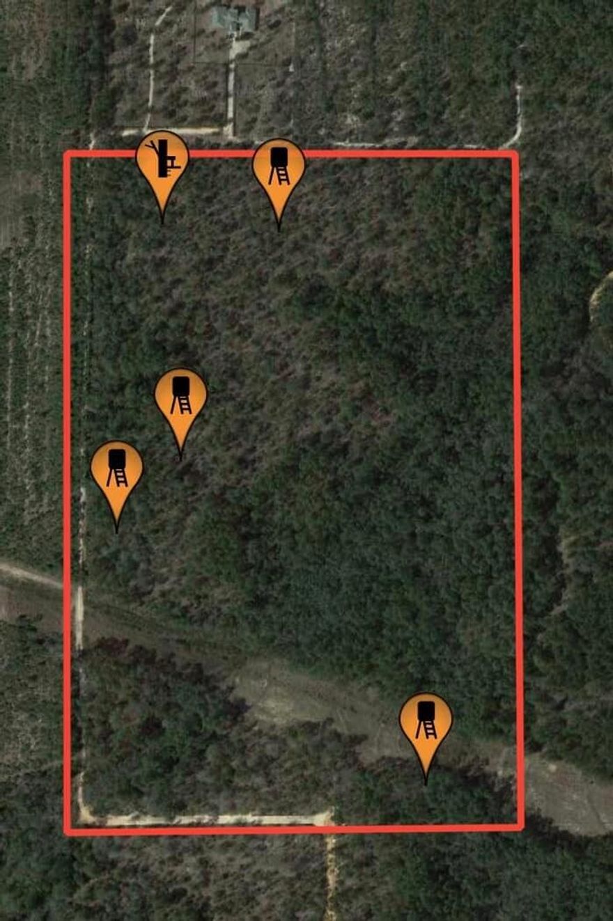 If you are ready to hunt, then this is the place for you! There is no need to look any further. There is whitetail deer and turkey in abundance. This 60 acre property features four 4x6 insulated shooting houses, food plots and feeders in place. Don't wait until next season to acquire your hunting paradise. Call us today!