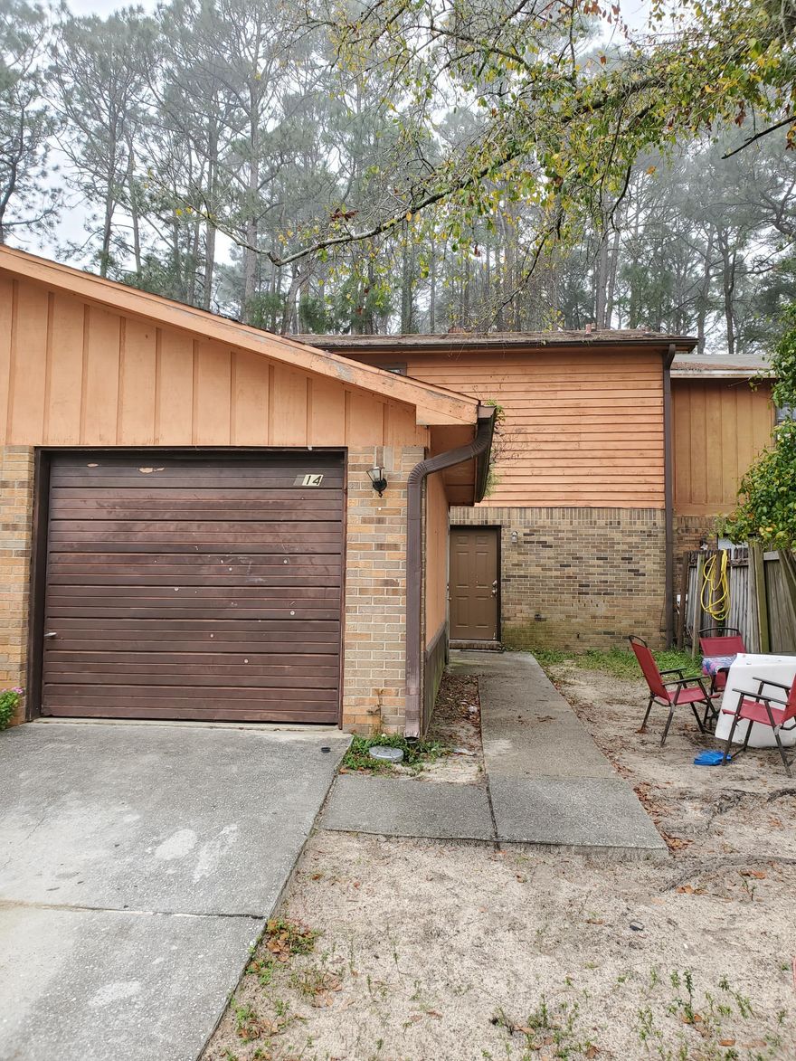 Three bedroom, two and a half bathroom, townhome for sale. One car garage. Needs work. Sold ''As Is''.Air handler and 10KW electric heat replaced September 2016.