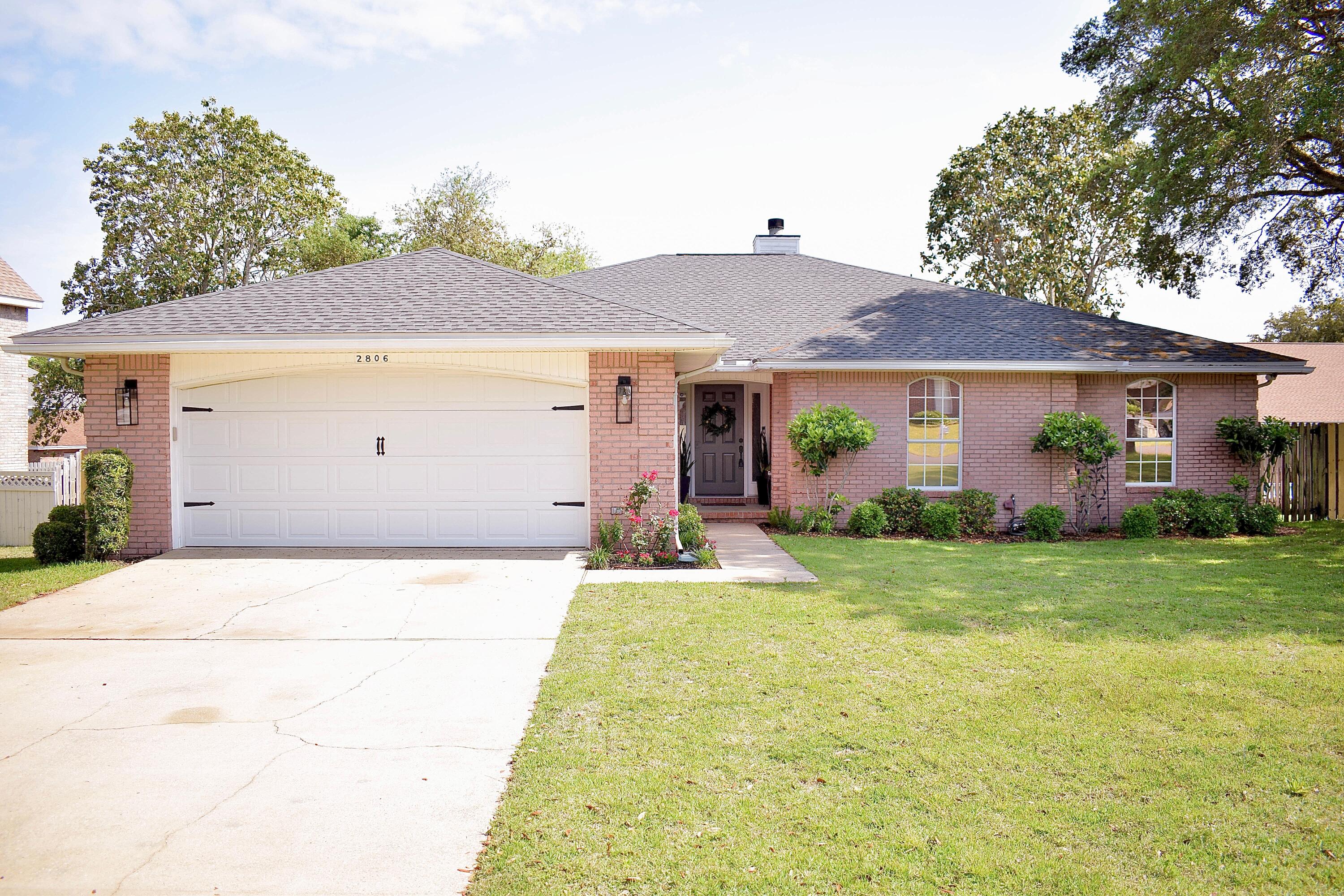 Welcome to your dream home in the highly sought-after Lake Lorraine neighborhood of Shalimar! This stunning 2,326 sq.ft., 4 bed and 2.5 bath is a short 1 mile walk to Meigs Park boat ramp, the perfect spot to swim or fish. Perfectly situated on a quiet cul-de-sac with a privacy fence, new roof in 2022, paved back patio & new front lawn 2025. Step inside to an inviting open layout with vaulted ceiling & skylights filling the home with natural light. Master suite features a tray ceiling, renovated bath and walk in closet. Home includes LVP flooring in common areas, new carpet in bedrooms, new water heater 2024, new A/C 2020, and fully renovated primary bathroom 2022.Schedule a showing today! Feature sheet in photos. Close proximity to local restaurants, schools, shopping, & military bases.