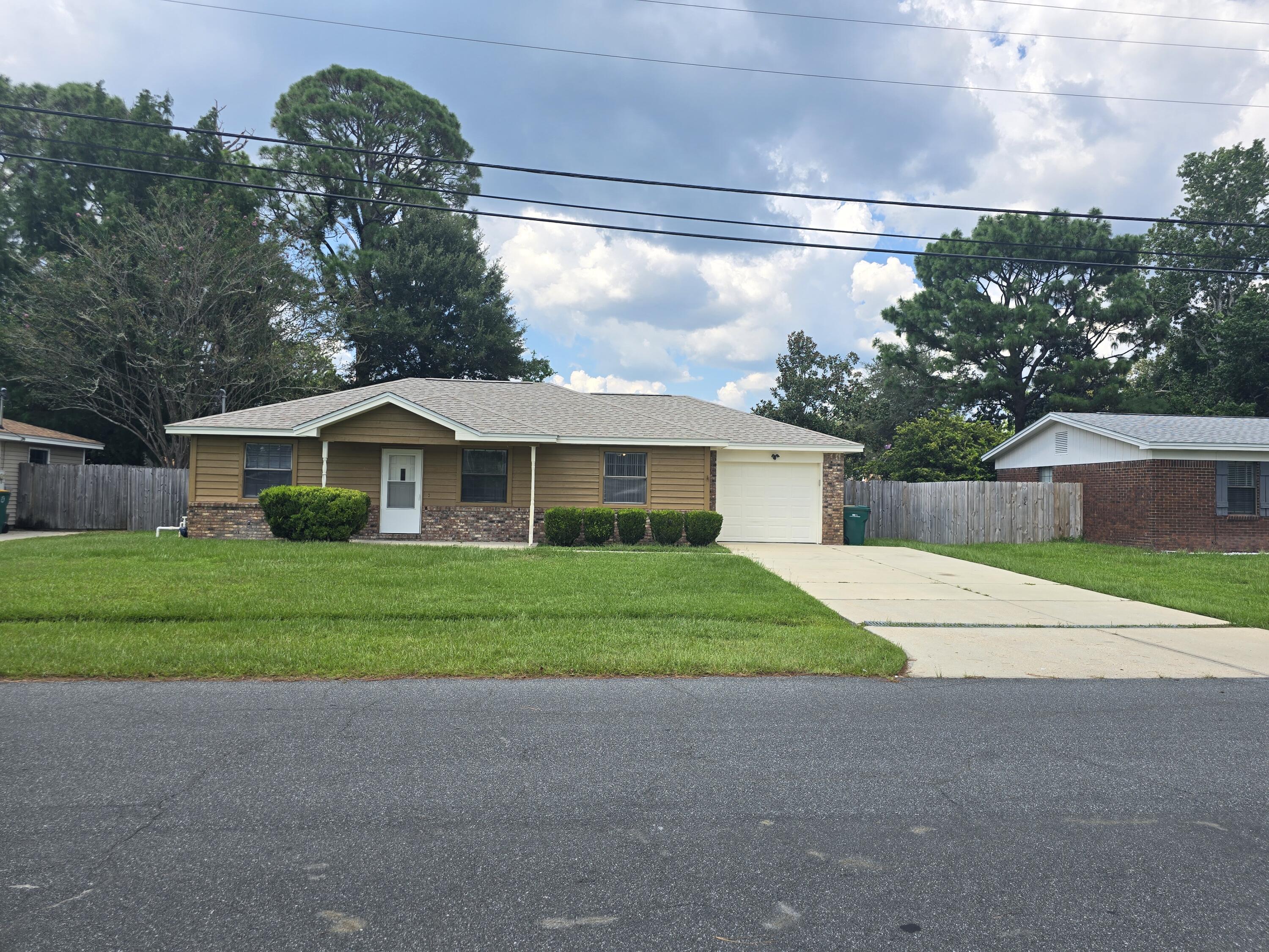You won't want to miss this one! Priced to sell. No HOA! Conveniently located Home in Ft Walton Beach. with Easy access to both Hurlburt AFB, Eglin AFB, as well as local schools, shopping and area beaches. No need to travel congested Hwy 98. This home has Updated Kitchen and baths. Kitchen also has a quaint nook for a small breakfast table. A 1 car garage plus a Double car width driveway. Perfect for not only your vehicles but your recreational toys. The back yard Oasis is sure to impress with ample room for your entertaining, outdoor activities, and enjoyment. New Roof April 2022. Heat/Air 8/2022 Hot water Heater 2016. New Lawn pump and timer 5/2025. Transferable Termite Warranty. See sellers' property disclosure for recent termite repair details. Buyer(s) and/or agent must verify all data, and specifications deemed important to them.
All measurements are approximate and to be verified by Buyer(s).