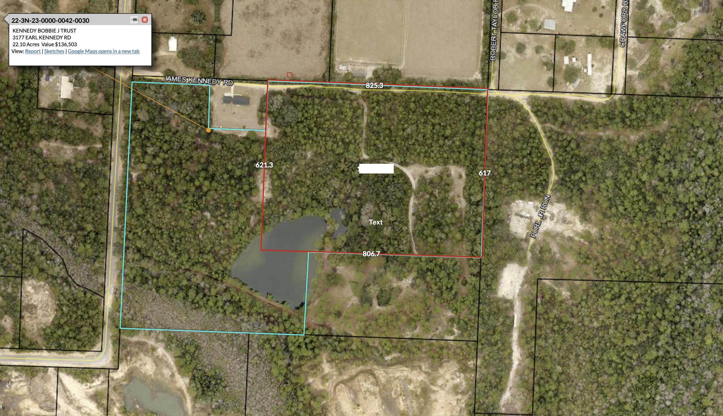 METES & BOUNDSDo not use as comp=not an arms length transaction - Land