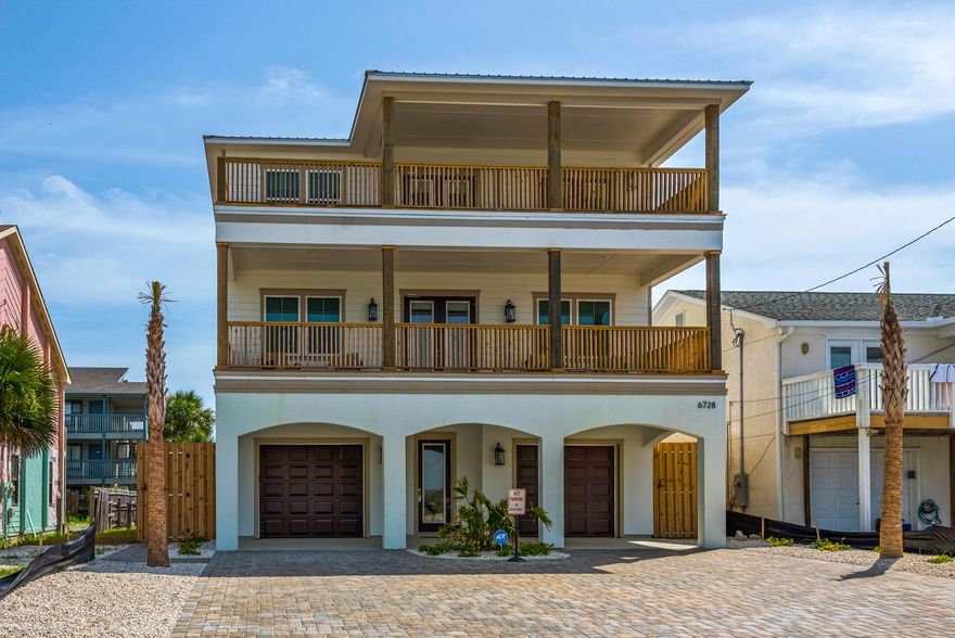 Gulf Views! New construction, gorgeous, fully furnished beach home with stunning gulf views! This brand new pristine home is directly across the street from the beach and is the perfect mix of coastal style and casual living. All the upgrades you expect in a custom beach home featuring 7 bedrooms, 4.5 baths, private pool, 2 car garage and spacious living areas. Relax by the pool or sip your favorite beverage on one of the spacious porches. Enjoy a short walk to the beach - with beach access less than 100 ft from your front door! This ideal location is perfect, close to all Panama City Beach has to offer. Visit St. Andrew's State Park, Pier Park, the marina at Grand Lagoon, shops and restaurants - all are only minutes from this spectacular beach home! Call today and make this your home!