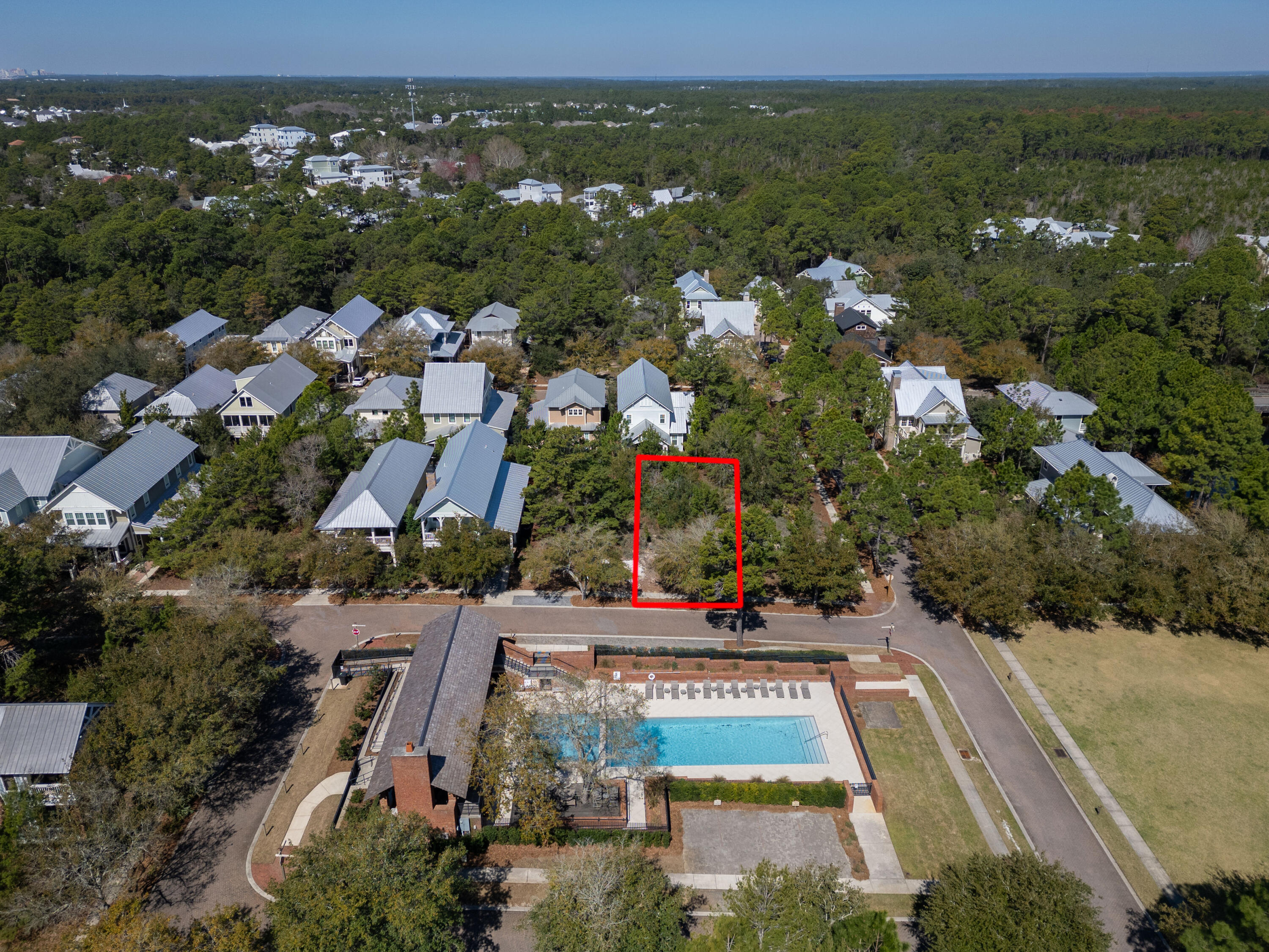 This beautiful home site in is located in the heart of 30A just across from the community resort style pool and just steps away from the park and lake areas. Forest Lakes is a nature community with homes and lots situated around a stocked lake, resort style pool, outdoor pavilions, dog park, nature trails, playground, bridges, fishing docks, and wooded preserve. The nearest beach access at Gulfview Heights is within walking distance, bike or golf cart ride. The neighborhood is surrounded by Point Washington State Park providing peaceful nature trails for walks and recreation. And the town center at Gulf Place offers a great mix of local shops & restaurants,