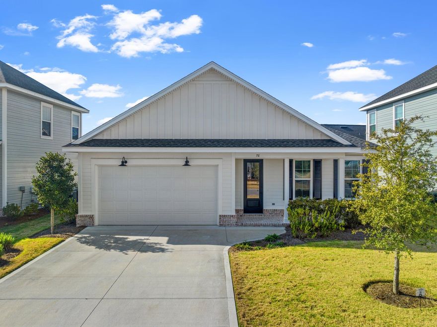Practically new home  in Watersound Origins! This single-level home was built in 2021 & boasts 1,800 sq ft, 3 bedrooms & 2 baths with a 2 car garage. The open floor plan includes a beautiful kitchen, quartz countertops, stainless steel Bosch appliances, abundance of cabinetry w/soft-close features & under cabinet lighting, Tankless gas water heater & LVP flooring throughout. Notable exterior features include reclaimed brick porches, a wonderful screened-in porch & partially fenced in back yard. Origins is the neighborhood everyone wants to live in.  Amenities include a community pool, fitness center, tennis & pickle ball, miles of walking paths, unlimited Golf & so much more. Great long term rental as well boasting great rental numbers.