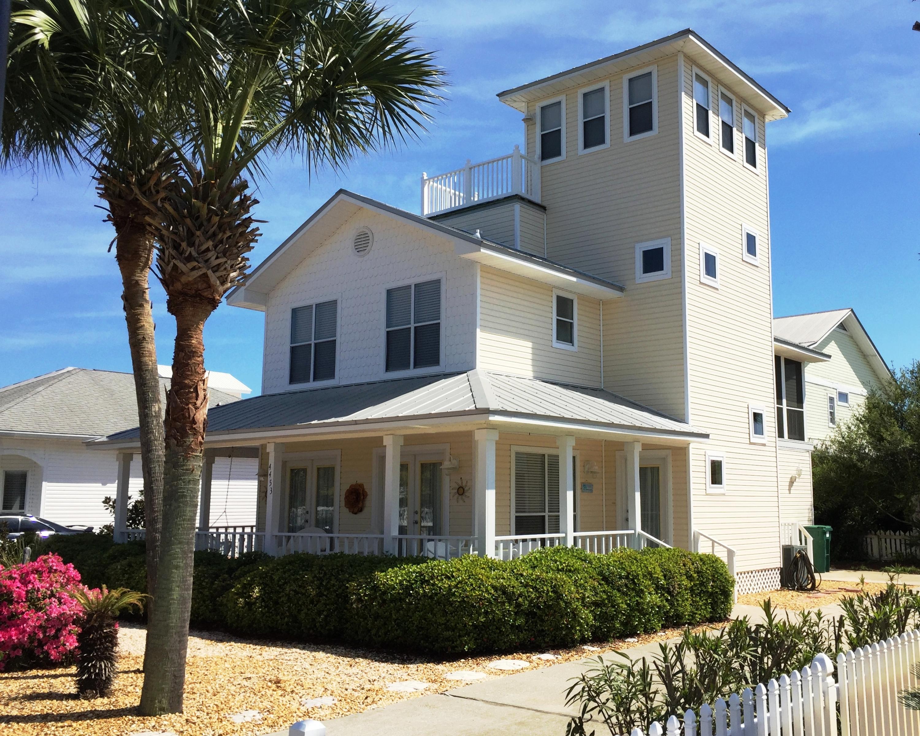'Paradise Cottage' is a fully furnished, 3br/3.5bth spacious three-story, cottage-style home located in the heart of Crystal Beach, in one of Destin's most popular communities due to its proximity to the beach, restaurants and shopping. Home is tucked back on a tranquil circle w/no through streets, limiting traffic to community and guests mainly & is just one block from the beach and within walking distance to four major shopping centers including the newly expanded Destin Commons. Paradise Cottage has a wonderful flowing floor plan with a layout that is perfect as a primary home, 2nd home & a proven vacation rental. Nothing to hide here, check out the reviews on www.VRBO.com #2054, meticulously kept and ever changing with upgrades and enhancements to the property throughout the years.