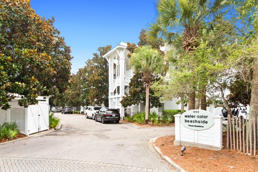 Beachfront Ease in the Heart of WaterColor!Wake up to the sound of the Gulf just beyond your window. This spacious 3-bedroom, 3.5-bath condo is perched directly on the beach in WaterColor and offers a rare blend of comfort, privacy, and convenience.Inside, the two-level layout creates room to relax and entertain. Downstairs, a cozy living space welcomes guests or provides a quiet hideaway. Upstairs, the open-concept main living area captures gorgeous views and connects seamlessly with the refreshed kitchen--perfect for casual gatherings or sunset dinners.The primary suite and guest en-suite are thoughtfully positioned on the upper floor, offering both privacy and proximity to the heart of the home. An elevator brings you directly to the second-floor entry-no stairs, no hassle. 
From your front door, you're minutes to the expanded Beach Club, the Watercolor Inn, Gulf front restaurants, and a variety of boutique shops and dining spots.  The workout facility is also nearby. Watercolor amenities are unparalleled - including the completely renovated Camp Watercolor for the younger set.  

With two reserved parking spacesone covered, one openthis is beach living with everything in place.
