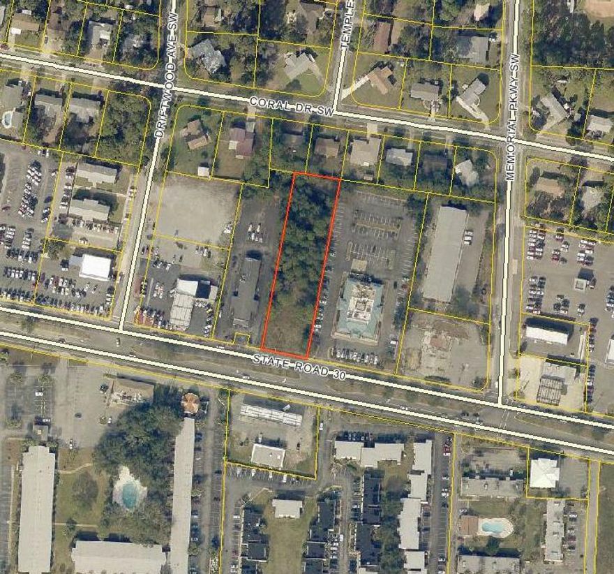Vacant Commercial Land next to Whiskey Barn on Miracle Strip