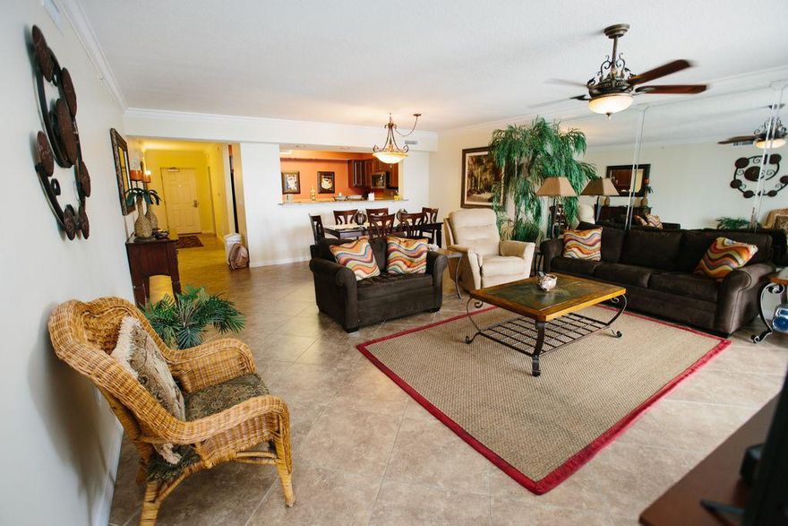 Great floor plan and an end unit. 3 bedrooms 2 baths - Ample space for the whole family and then some! Direct views of the Choctawhatchee Bay from your private 315 Sq Ft Balcony.  Owners and guest are able to use all the amenities of both gulf and bayside at Destin West.  DestinWest is centrally located with restaurants and activities within walking distance. These end condos do not come on the market often so don't miss out on this great opportunity. Come check out our resort and see why we are considered the vacation destination of the coast.