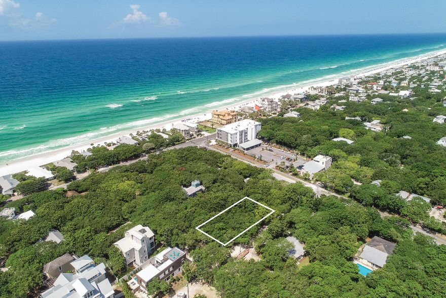 Just five lots back from the beach access on this charming little road with signature twisted oak trees lies this large lot located in the heart of Old Seagrove. This homesite may be purchased separately or in conjunction with the lot directly next to it, Lot 3. Whether you are an investor looking for an investment property or building your dream home this is an ideal location. Beach access is just one block south. Conveniently located steps away from local restaurants and shopping, it is just a short stroll to Seagrove Village Market and Surfing Deer Restaurant, and one mile to Seaside!