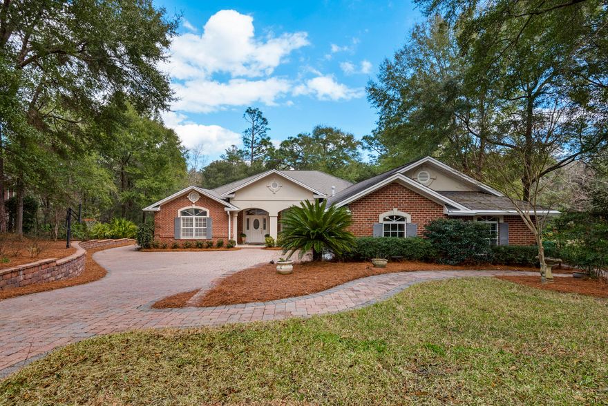 Original Owner and well maintained home in the coveted Swift Creek neighborhood! Located at the end of a very private cul-de-sac and surrounded by nature, this lovely 4 bedroom and 3.5 bath home also includes a massive 3 car garage, a formal dining/flex space, an eat-in kitchen, and covered back porch. The long paver drive way includes bonus parking space and additional pavers create a walk way on both sides of the home. The beautiful back yard is flat and is large enough for a pool! The property line joins up to Jason's Trail and the small rippling sandy bottom creek behind the home. AS IS sale, seller will complete no repairs.
