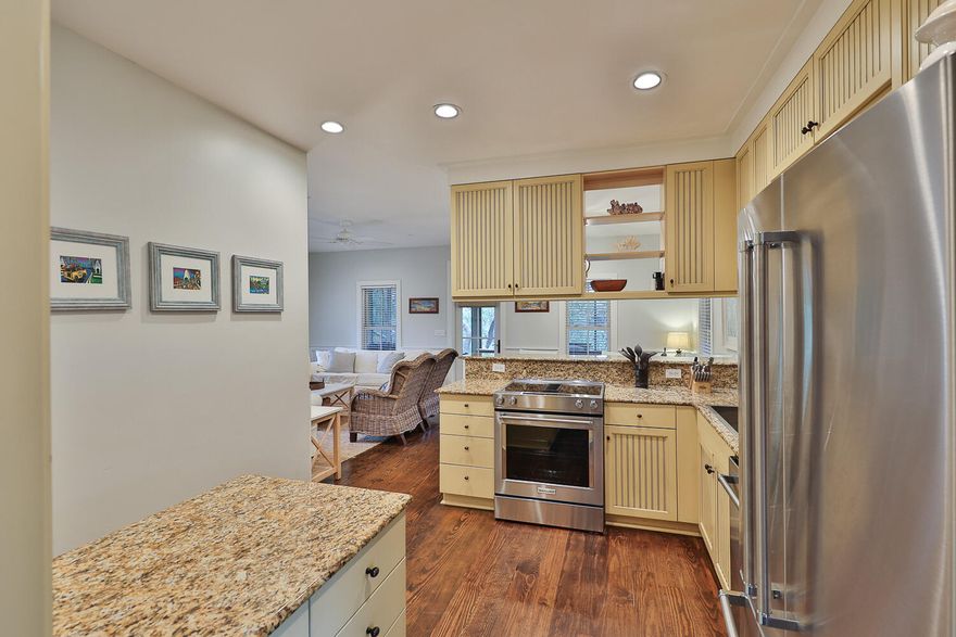 Beautiful 3 bedroom/3 bath cottage house in highly coveted 'Magnolia Cottages by the Sea' has hit the market. Located at the end of Vinings Lane, a block away from a deeded beach access and steps away from the community pool, the home is sure to grab your attention. New appliances, New HVAC, and a New hot water heater show owner pride. Hardwood flooring throughout along with tiled bathroom flooring and Bahama shutters allowing for natural light. Downstairs living area flows into an oversized screened in porch. Upstairs, off the master bedroom you'll find a gorgeous open-air porch with pergola. Master bedroom offers a walk-in closet, ensuite master bath w double vanities. The home conveys fully furnished, as seen in the photos. Buyer to verify all information relating lot and room sizes.