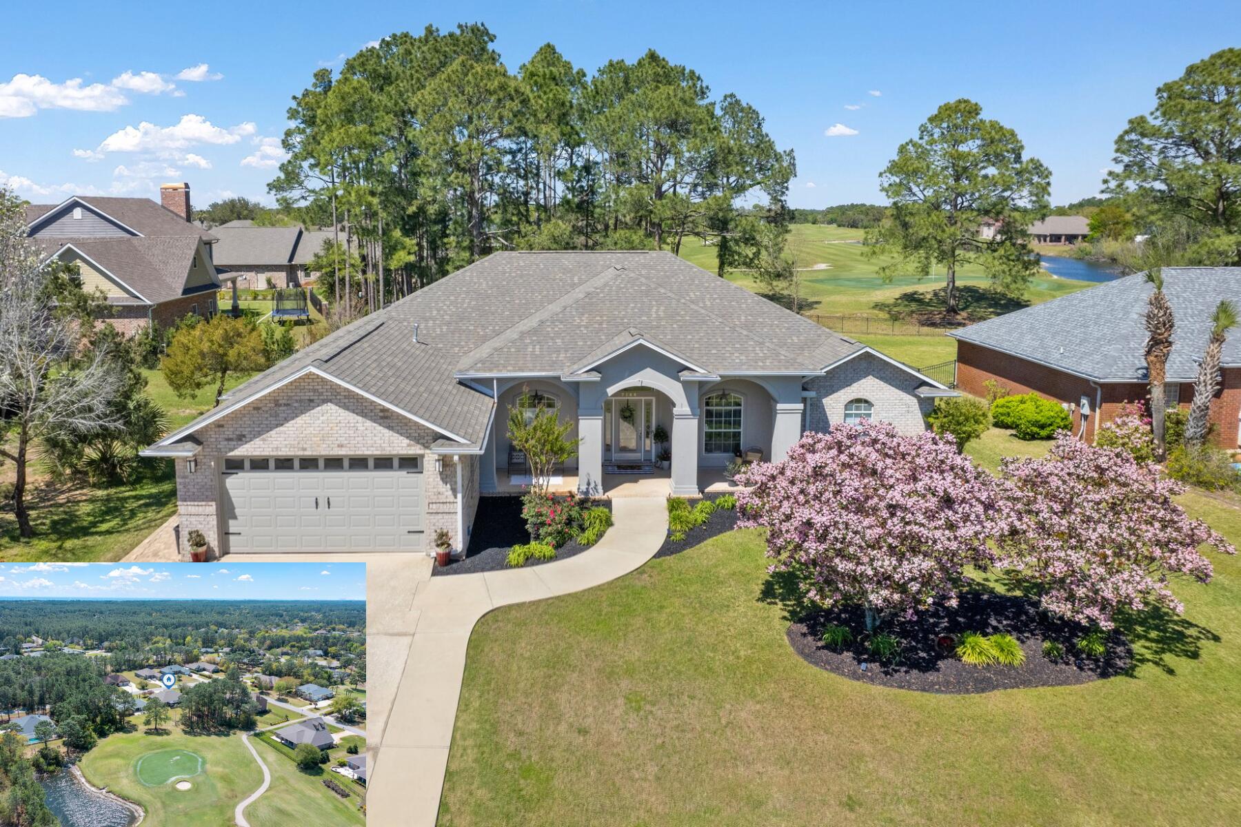 Newly vacant and Move-in ready! NOW! Welcome to the beautiful GOLF COURSE community of Hidden Creek Estates. This custom home sits near HOLE 6 and has so much curb appeal. As you pull up to the custom home, you will notice how well maintained it is. So much room for a pool and desirable wrought-iron fence. Please take a look at our feature sheet for some very important updates about the roof, HVAC and water heater. The home has many other updates including lighting, fans, a matte black fireplace and a screened enclosure outback covering the hot tub. If you have been waiting for the perfect golf course home with an affordable price point, then this one is a MUST SEE! Sellers are flexible for a closing date, but it is most certainly move in ready for a quick closing also. Please make an appointment:)