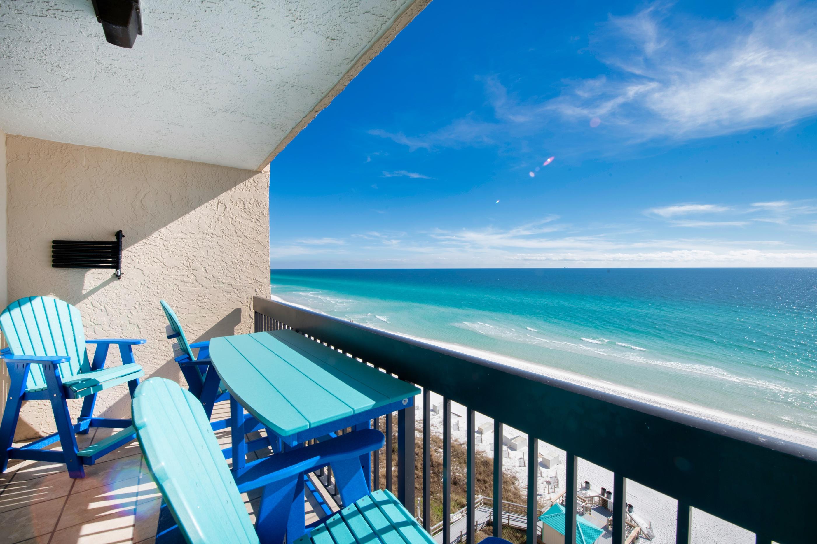 *** GULF FRONT UNIT *** Rental Income $41,978 in 2017, $31,000 in 2018, and $34,300 in 2019 all with some owner usage. This 11th floor unit has a newly installed balcony set and will have a new sleeper sofa and chairs arriving in March. A/C and Heating unit replaced in Nov 2019. Stainless Steel appliances installed in 2017 along with granite countertops. Knock-down ceiling. HOA fee has been increased to $508 for 2021. HOA fee covers all utilities including electricity. Only 2 increases in dues in 11 years & no special assessments. This unit is a rental machine and in turn-key condition. On-site amenities include indoor & outdoor pools and hot tubs, restaurant, tiki bar, conference center, fitness center, sauna, meeting rooms, kids splash pad, sundry shop, onsite massage therapy, and a 24/7 front desk.
Do not miss the opportunity to own this gorgeous unit and schedule your showing today!
Unit is being sold in "AS IS" condition.