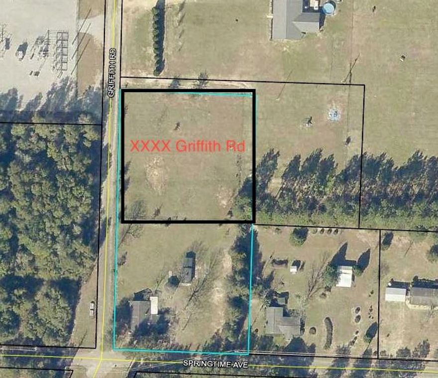 Wonderful cleared and fenced, mostly level lot. Approximately 1 acre to be split off from larger parcel via survey and title prior to closing.