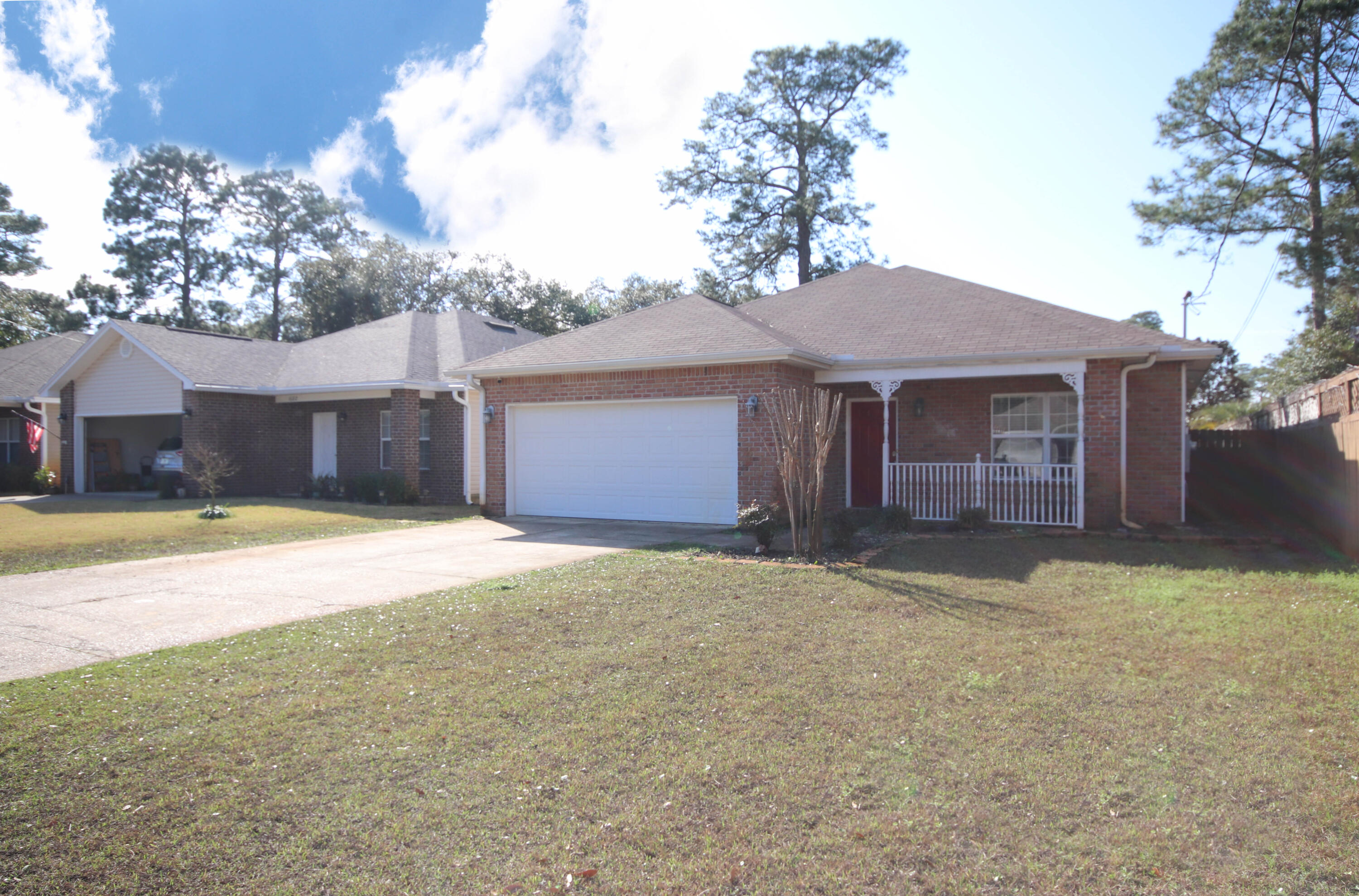 Three bedroom two bath home in central Niceville. Open floor plan. Living area has wood look tile flooring and is open to the kitchen and dining area. Kitchen has plenty of cabinets, counter top space, pantry, breakfast bar and stainless appliances. Common areas freshly painted. Primary suite overlooks the backyard, large ensuite bath with dual vanities and walk in closet. Backyard oasis includes an above ground pool, custom decking and firepit area. Screened patio and two car garage complete the package. Pets are subject to owner approval and will require a non refundable pet fee. Any person 18 years old or older must complete an application. Lease requires renters insurance. This is a no smoking/vaping property. Call to schedule a tour
