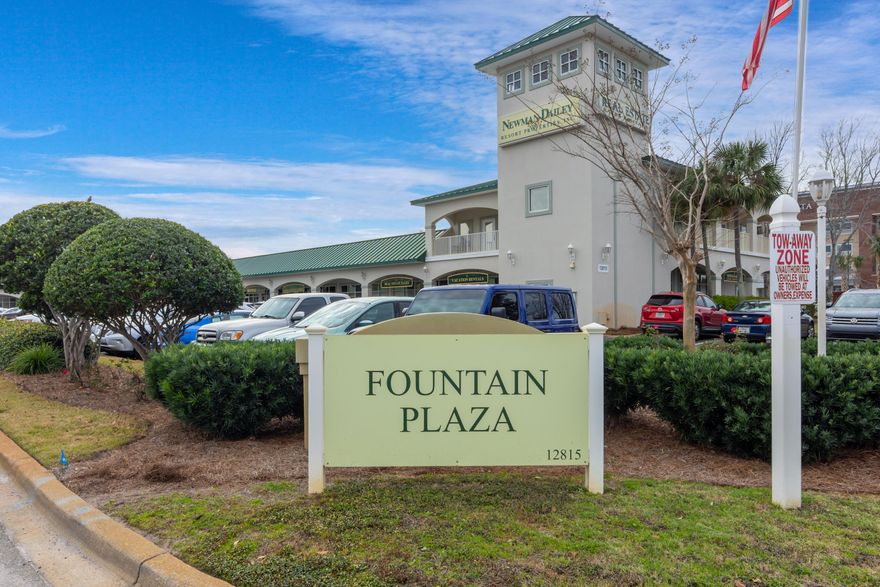 Professional Office in Fountain Plaza. This office includes private offices with conference room/kitchen, bathroom.  Total renovation including new flooring, countertops and paint. Located in the heart of Miramar Beach and easily accessible either from Highway 98 or via Ellis Drive to and from Scenic Hwy 98. Fountain Plaza is a commercial condominium with thirty-four units in two buildings facing each other across Ellis Drive and completed in 1999. Parking is available in front of each unit on both sides of the plaza as well as at the back of the property. Businesses located in the plaza include real estate, medical and professional offices.