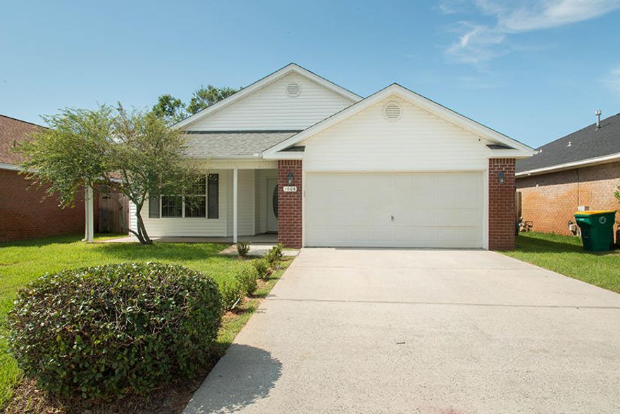 New roof just installed! Newly painted walls , trim and doors. New luxury vinyl planking and carpet! Located between both bases in popular Emerald Village Sub Division. Minutes to both bases! Open floor plan, with fireplace in great room, large kitchen with island and built in computer desk. Inside utility room with washer and dryer hook-ups. Ceiling fans and vertical blinds throughout home, garden tub in master bath with separate shower and large walk in closets. Privacy fenced back yard with sprinkler system and lawn pump.