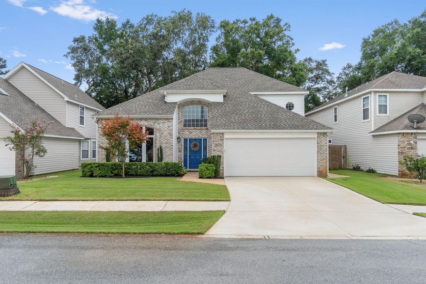 Buyers Agent Friendly! Welcome to 2572 Barron Ct, a beautifully designed 4-bedroom, 2.5-bathroom home in the heart of Shalimar, offering a perfect blend of comfort and convenience. Located just 5 minutes from Eglin Air Force Base, 10 minutes from VPS airport, and 15 minutes from Hurlburt Field, this home is ideally situated for military personnel or frequent travelers.

Upon entering, you'll be greeted by a stunning 2-story foyer that leads into an open-concept living area, perfect for entertaining. The kitchen has been tastefully updated and features a gas cooktop, wine rack, and double-stacked cabinets, offering ample storage and a sleek, modern feel. The spacious master bedroom is conveniently located on the first floor and has its own private access to the fenced backyard. The home also boasts an enclosed Florida room, ideal for enjoying the outdoors year-round.

With a one-year-old roof, this home offers peace of mind, and the versatile fourth bedroom can serve as a home office or flex space. Cozy up by the wood-burning fireplace or relax in the large, fenced backyard, offering privacy and plenty of space for outdoor activities. Don't miss out on this incredible opportunity to own a well-maintained home in a prime locationschedule your showing today!