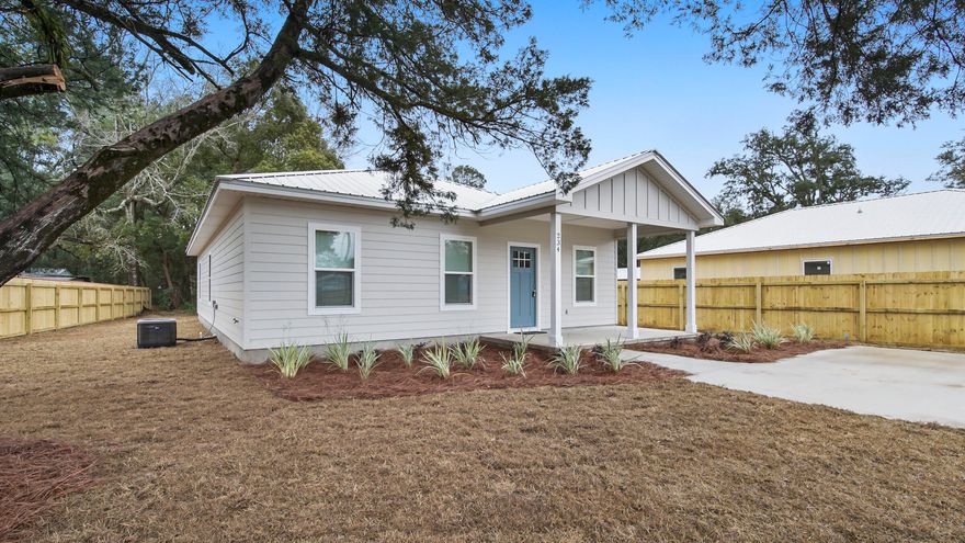 Construction is complete on this BRAND NEW home in Freeport with no HOA!Numerous Builder upgrades including, zip board wall sheathing, 5/8 roof decking, 26 gauge metal roof, peel and seal roof membrane, vinyl insulated windows, 16' framing centers throughout, fiberglass exterior doors, foam insulation in roof deck, R13 insulation in exterior walls, R13 interior sound proof insulation, LVP flooring throughout, porcelain tile in baths and laundry,  all wood cabinets, quartz countertops, custom wood shelving in all closets and pantry and blinds in all windows.