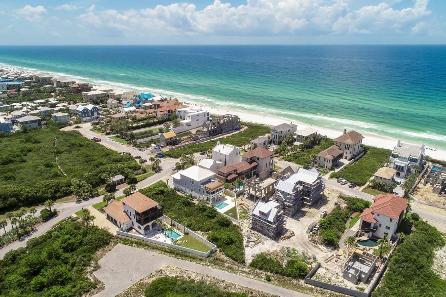 Paradise By The Sea.... ''close to everything but away from it all''. This estate size lot is one of only 51 residential home sites in this exceptional gated community. Great location just west of Rosemary Beach and adjacent to Alys Beach. Within walking distance to restaurants, shops, bike path, and everything the east end of 30A has to offer. Only steps away from the 1700 feet of crystal white beach sand and emerald green waters of true paradise that you too can call your home away from home. No build-out time requirements makes this an easy property to hold for future plans.