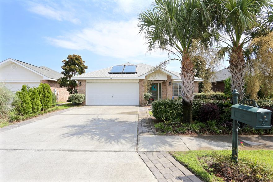 Location, Location, Location, This spacious and well maintained home has it all. It is a great open floor plan with 2047 sq ft 4 BR 2 BA oversize living and dining areas. Great for entertaining or raising a family.Fenced in backyard and large garage. Solar panels for hot water heater. Centrally located convenient to shopping restaurants and a very short walk to the gate with coded beach access. Paradise Retreat is a gated community that allows short term vacation rentals. Buyer to verify all dimensions.