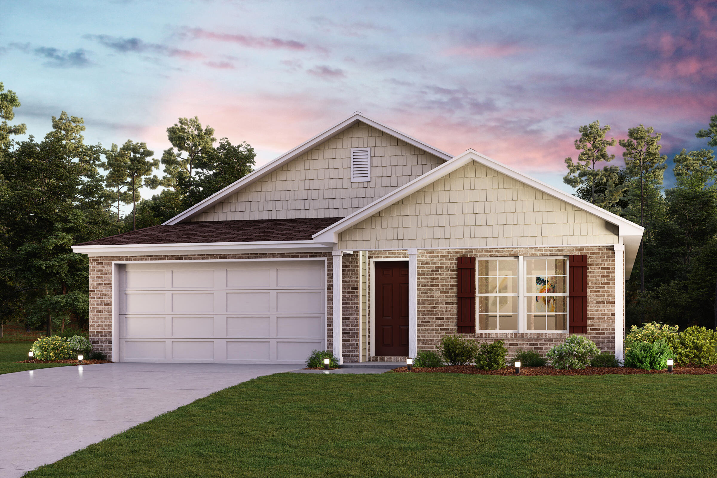 Come check out this BEAUTIFUL NEW Single-Story Home in the Hunters Ridge Community! The desirable Covington Plan boasts an open design encompassing the Living, Dining, and Kitchen spaces. The Kitchen features gorgeous cabinets, granite countertops, and Stainless-Steel Appliances (Includes, Range with Microwave hood, and Dishwasher).  Additionally, the primary suite has a private bath with dual vanity sinks and a walk-in closet. This home also includes 3 more bedrooms and a full secondary bath.