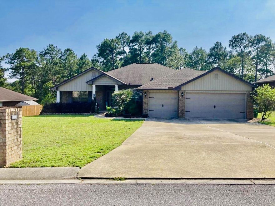 Craving a fresh start in sunny South Crestview? Look no further than 119 Strike Eagle Drive, your gateway to spacious living and endless possibilities. This newer 4-bedroom, 3-bathroom beauty with a 3 car garage isn't just a rental, it's a blank canvas for your Florida dream. Imagine waking up to the soft glow of sunlight filtering through gleaming new floors, leading you to a bright, open living area perfect for family movie nights and laughter-filled gatherings. Each of the 4 generously sized bedrooms offers a peaceful haven after a day of exploring, while 3 sparkling full bathrooms ensure everyone gets ready in style (no more morning mayhem!).Step outside and discover your own private oasis. Grill like a pro on the covered back patio, soak up the sun on the spacious deck, or run wild in the fully fenced yard. Got toys, tools, or a beach cruiser collection? The 3-car garage has you covered.
But the magic doesn't stop at your doorstep. Nestled in a neighborhood, close to schools, parks, and shopping. Craving the beach? Minutes away, golden sands and turquoise waters await, ready for sandcastle building, epic sunsets, and memories that last a lifetime. And for those days you want to explore beyond your backyard, major highways offer easy access to all the best Florida has to offer.Don't miss your opportunity to unleash your inner Floridian! Contact us today for a viewing and let your new Florida adventure begin.