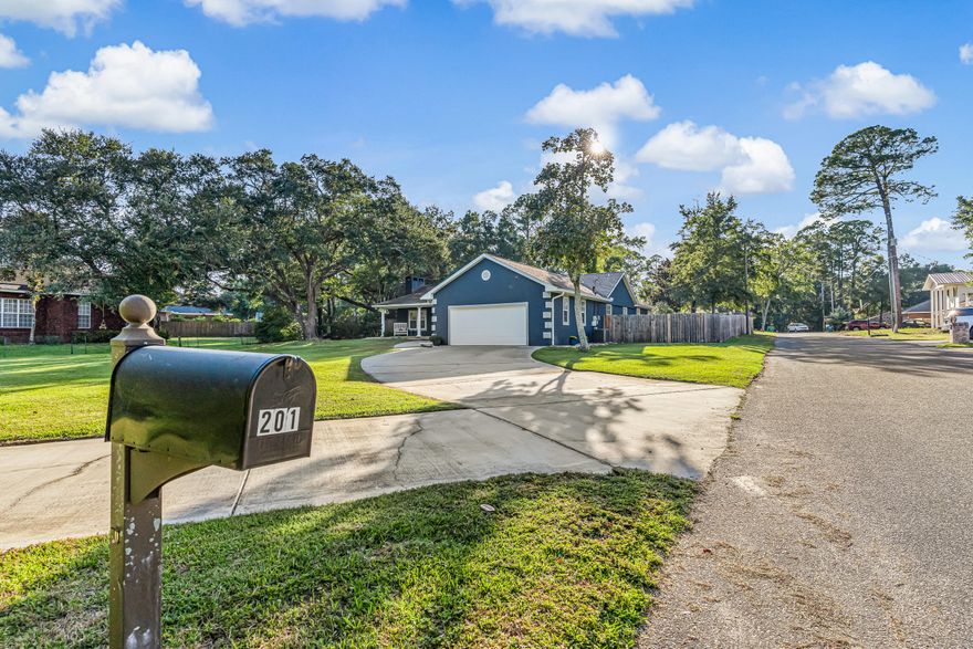 Welcome to this beautifully designed 4-bedroom, 4-bathroom home, perfectly suited for a large family or those who love to entertain. With two master suites and two living areas, everyone can enjoy their own private quarters while still coming together in the home's open and inviting layout.Situated on over half an acre, this property offers privacy and relaxation with an inground pool, complete with a brand-new upgraded pool pump system (2025) and surrounded by a large fenced backyard--ideal for gatherings or peaceful evenings at home. You can also start your day on the covered porch, enjoying peek-a-boo views of the bayou and watching boats go by. Step inside and you will find a stunning kitchen featuring granite countertops, a center island with a new hooded range, sleek black appliances, recessed lighting, and all-new hardware. The spacious living room is anchored by a wood-burning fireplace with a stone surround and complemented by custom built-in cabinets and shelving.
The primary master suite includes a sitting area, private pool access, an oversized walk-in closet, and a spa-like bathroom with double vanities, a separate shower, and a tub. Additional highlights include two dining spaces and a 2-car garage with a modular storage system. Best of all, there is no carpet anywhere in the home.
This home has been thoughtfully updated with stucco sealed and repainted within the last four years, a widened driveway with extended boat parking, new outdoor lighting, ceiling fans throughout, a storm-qualified front door, new dishwasher and microwave, and modern touches in the kitchen to enhance style and functionality.

This centrally located Niceville gem offers a perfect balance of space, comfort, and convenience. The entire lot has been subdivided into two parcels, offering multiple options for land use. Schedule your private showing today.

** NEW ROOF TO BE INSTALLED PRIOR TO CLOSING WITH ACCEPTABLE OFFER **

Buyer to verify all dimensions and information.