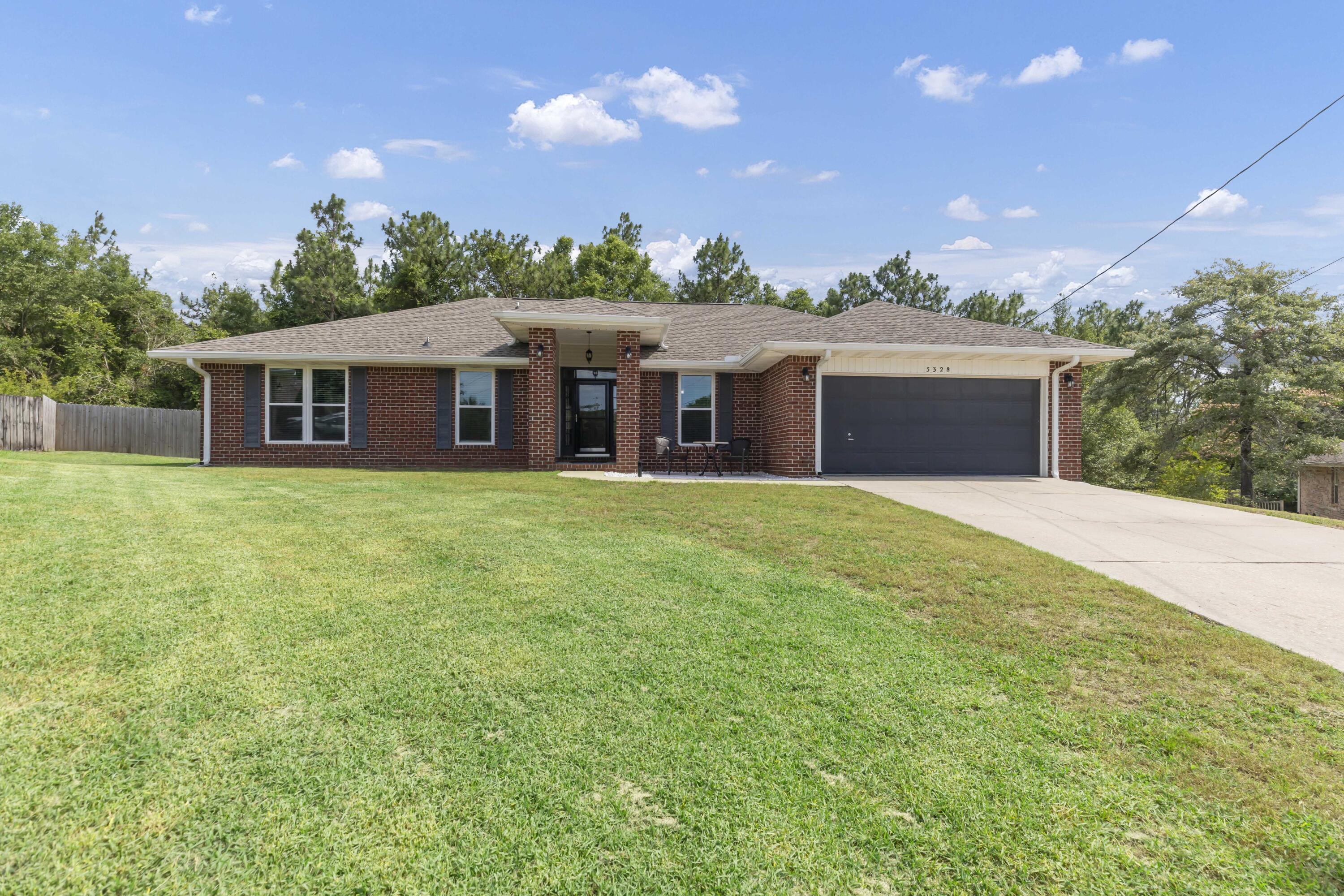 NO HOA. Seller will pay some closing costs. Attractively remodeled, and meticulously maintained, all brick home, minutes to Eglin or Duke Field. Walk to Antioch Elementary. South of I-10, on quiet cul-de-sac with large, fenced backyard, added privacy overlooks wooded area. 2017 Updated kitchen with breakfast bar, Frigidaire Gallery Series Appliances, soft close cabinets, and drawers and subway tile backsplash. Long-lasting and beautiful LVP flooring in main areas. Master bathroom has large windows allowing natural light, his/her vanities and Walk in Closets, plus tub shower combo. HVAC March 2023, Roof December 2016, Double Hung Windows October 2020, Septic Tank Inspected 2023. This is the home you have been searching for!