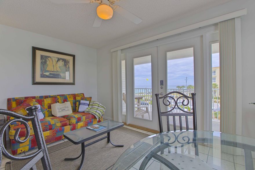 Rare Summerspell top floor end unit now on the market! Very seldom are these units for sale due to the great views, prime location, and affordability. Unit 310 allows for unobstructed Gulf views and is just steps from the beach access! The unit is sold fully furnished and rental ready. Recessed bunks and sleeper sofa allow for 6 to sleep comfortably. Complex amenities include: Outdoor pool, hot tub, BBQ area, on-site rental office, and is close by the popular Pompano Joes restaurant. These units can generate 15k-20k in Rental income.