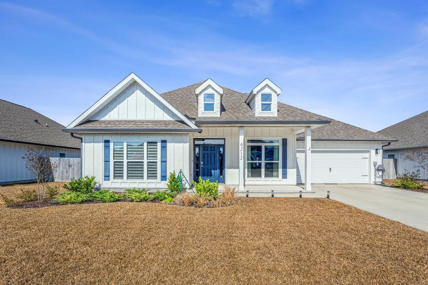 Welcome to luxury living in Forest Bay Estates. This is a meticulously maintained 5-bedroom, 3-bathroom home in Gulf Breeze, offering over 3,113 sq. ft. of living space with modern finishes and smart home features. The open-concept floor plan is enhanced by high ceilings, LED strip lighting in the kitchen, and a Govee Lighting Pro system, creating a warm and inviting atmosphere. The gourmet kitchen features stainless steel appliances, granite countertops, a spacious island, and ample cabinetry, making it perfect for entertaining. The primary suite boasts a spa-like ensuite bath with a master rain shower and soaking tub. Outside you are greeted to a private backyard oasis, complete with a gunite mineral pool (approximately 7,000 gallons), a Hayward Tigershark QC robotic pool cleaner, a WaterGuru auto-measurement device, chlorine tablets, pool shock, acid, a large deck box for pool storage, and two pool lounge chairs. The outdoor space also includes a kids' playground, a storage shed, and hurricane shutters for added security.

This smart-connected home features a built-in Safe Haven ADT system, 240 Amp Outlet for quick, easy and secure installation of any level 2 EV charger, and extra storage above the garage. The beautifully landscaped yard showcases Zoysia grass, decorative rocks, and plants, offering low-maintenance curb appeal. The property also conveys a 32" master bedroom TV with mount. Located just minutes from top-rated schools, shopping, and the white sandy beaches of the Emerald Coast, this home blends modern convenience with Florida living. 

Community includes a clubhouse and a pool for residents and guests to enjoy. 

Seller offering a one year Home Warranty on acceptable offers. 