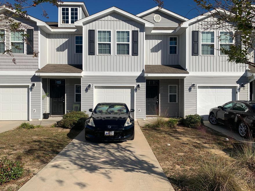 Low maintenance 3 bedroom 2.5 bathroom townhome! This centrally located townhome is near to  schools, shops, and military bases. The home features an open floorplan, 1 car garage, and tile flooring in all wet areas and foyer. The master suite includes large walk-in closet, double vanity and walk-in shower adding to an already terrific property investment. HOA dues include lawn care and annual power-washing of exterior for easy living. Schedule your showing today!