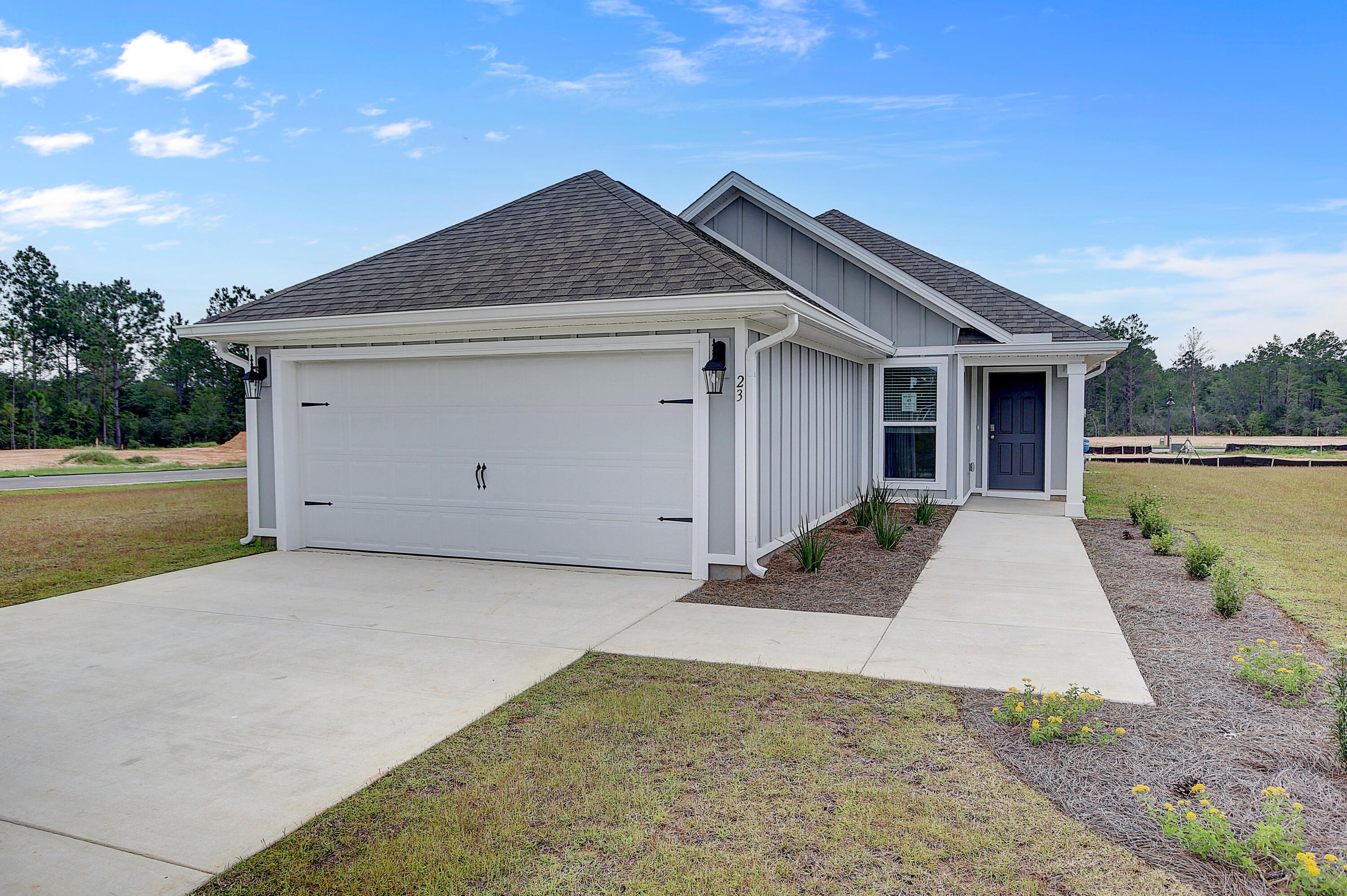Freeport is a peaceful retreat removed from business but within driving distance of the beaches of Destin or 30a, and convenient to Eglin AFB. The 'Celeste' offers EVP Flooring, Carpet in the bedrooms, white shaker style cabinets, Granite in the kitchen and bathrooms and a fully sodded yard. . This energy efficient home offers 'Home is Connected' Smart Home package, DEAKO switches, 1-year builder warranty and 10-year structural warranty. Current sale price is valid through August 31st- The home must close within 30 days of contract ratification.