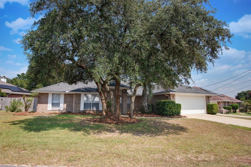 Gorgeous all brick home in the desirable Riverchase subdivision, south of  the interstate.   Newly renovated well maintained home features 4 bedrooms, a bonus room, two full baths, 2 car garage, wood burning fire place and so much more. The large main bedroom has two walk in closets, double vanity, water closet for added privacy and a linen closet for extra storage. Enjoy the large fully privacy fenced  back yard, great for entertaining and cookouts, or wind down after a long day by relaxing in the 6 person hot tub with built in speakers, and color changing LED backlight. The Backyard also has an anchored storage shed for all your landscaping needs or just for extra storage.