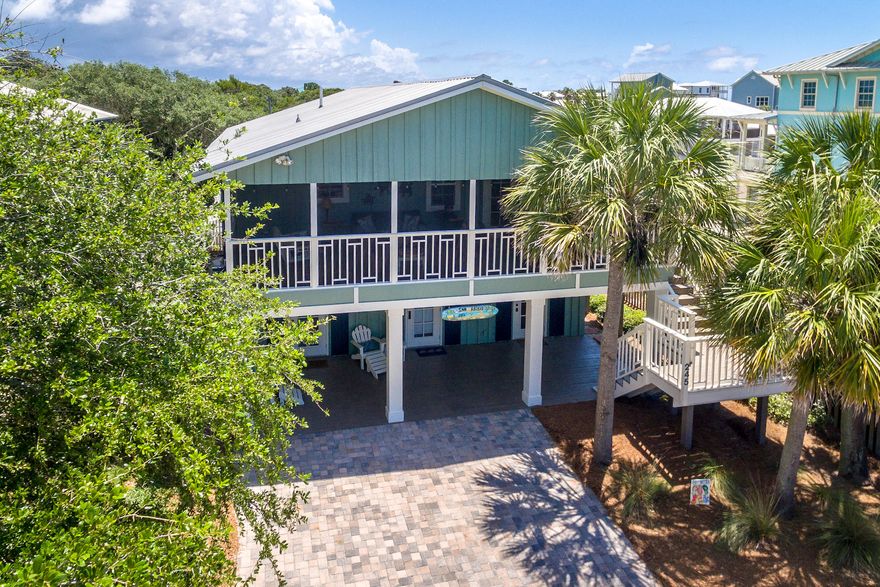 This is what Grayton Beach is all about! This fully updated beach cottage has all the charm of Old Florida that people love about Grayton plus a large private pool for cooling off after a day at the beach. The home has never been rented so it is in immaculate condition and sold fully furnished. The home is steps away from the beautiful South Walton beaches and a quick walk away from ''downtown'' Grayton Beach home of The Red Bar and Chiringo. This location ensures you are close to the action, but tucked away on a quiet street. The large screened in porch welcomes you into this relaxing beach cottage. The second floor is the main living level with the screened in porch, updated kitchen, living area, master bedroom and bathroom and two additional guest bedrooms that share a bathroom.