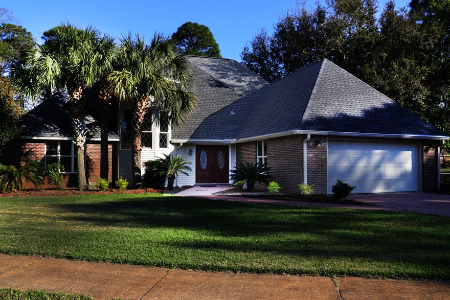 Indian Bayou home on large corner lot. Close to beaches, schools shopping and more. New Roof 2016, modern kitchen, new garage door. All downstairs is tiled, eat in kitchen, popcorn ceilings removed, light fixtures changed out with new led lights, large dining room, large living area, both open up the heated and cooled Florida Room overlooking the large back yard. Fireplace in the main living area, master en suite downstairs, beautiful staircase leading up to the 3 large guest bedrooms upstairs. In a addition There is a full bath upstairs with double vanity and a bonus room, that can be used as a kids playroom, heated and cooled storage area or just a fun room. So much space! Large back yard and room for a pool! UNDER AN ASI IS RIGHT TO INSPECT AND CANCEL CONTRACT/BRING BACK UP OFFERS MORE: