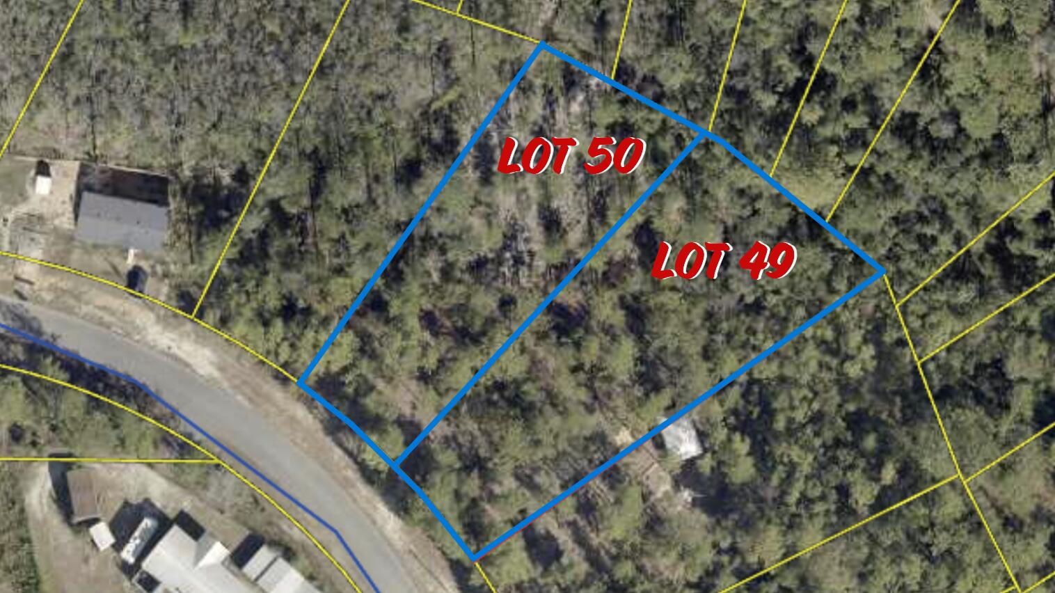 1.23 Acres | 2 Lots | Tiny Home & Mobile Home Friendly | No HOALooking for land that doesn't come with a million rules or cranky HOA meetings? Welcome to your slice of rural heaven! This pretty 1.23-acre double lot is nestled along a paved, county-maintained road, with easy access to power and public water. The land features some flat areas closer to the front with a gentle slope leading back to a small white sandy bottom creek that tiptoes across both back corners. You'll find beautiful, mature trees offering just the right amount of shade & privacy. Minimal restrictions and no HOA. Located approximately a 10-minute drive from town & 45-minute drive to the Gulf of Mexico. Property will require a septic tank, as there are no sewer options in this area. Lots can be split back into 2 separate parcels after purchased, if desired, upon county approval.