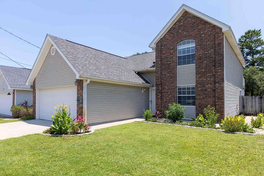 New roof installed 2021! This beautiful 3-bedroom, 2.5-bathroom home is a ONE-of-a-kind charmer. Step inside to discover incredible high ceilings, tiled floors, and a fireplace in the great room. The kitchen features plenty of cabinet space and granite countertops. Retreat to the three cozy bedrooms, with the primary suite on the first floor having french doors leading to the backyard patio and a spacious en-suite bathroom with separate tub and shower. Upstairs you'll find a few nice surprises with skylights providing a vibrant vibe and one of the bedrooms having a balcony overlooking the backyard. Located in a desirable neighborhood, this home is just moments away from Hurlburt Field and the Emerald Coast beaches! A truly exceptional property. Schedule a showing today.