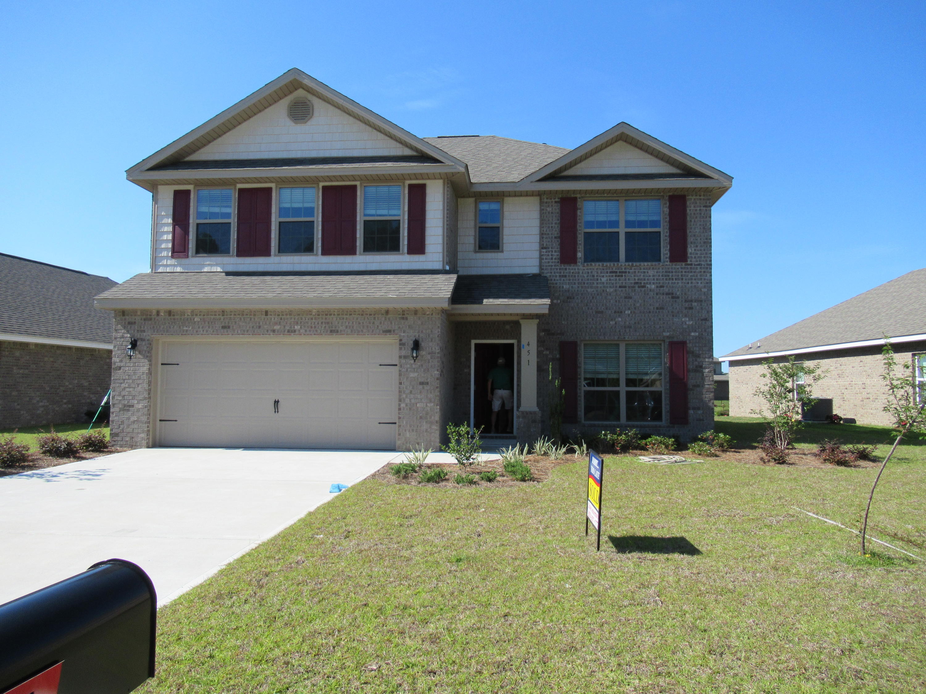 BRAND NEW HOME!!!4 bedroom, 3.1/2 bath home with first floor master. Has a large bonus room upstairs. Lot sits on one of the ponds in the subdivision giving you a little more privacy while enjoying the large covered patio in your back yard. Refrigerator, Washer/Dryer are included. Community pool and county park right down the street. Driftwood Estates is a highly-desirable neighborhood situated minutes from the Beaches of South Walton and 30A. Baytown Wharf, Grand Boulevard, Silver Sands outlet Mall and Sacred Heart Hospital. First month rent and deposit are required up front.