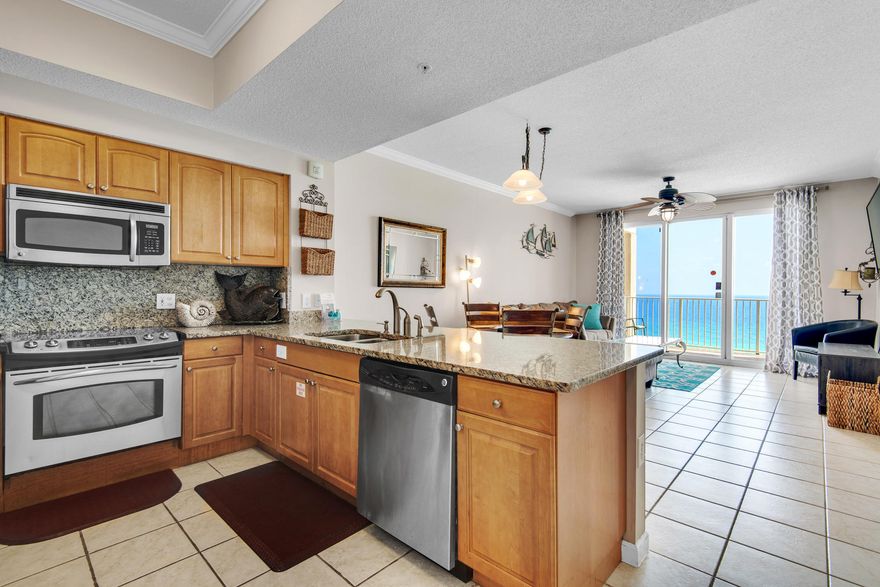 Enjoy waking up in the morning steps away from the sugar-white sand beaches of the Emerald Coast without the price tag of being Gulf-front! This spacious 10th floor condo offers sweeping DIRECT GULF views from the living, kitchen, & dining areas, and is perfectly positioned on the 10th floor of the B building of Majestic Sun, which is securely tucked behind the private gates of Seascape Resort. This RENTAL READY west end condo makes the perfect second home or vacation rental property with an established rental history, and net to owner before management of $44K+ in 2019 and $32K+ year-to-date in 2020. Rental projections of this unit exceed $63K+ in gross rental income. The SPACIOUS private balcony makes the perfect serene setting with a nice breeze off the Gulf to catch breathtaking