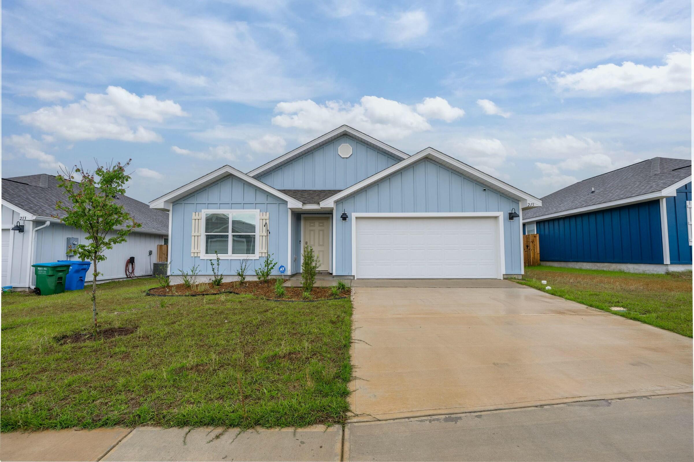 Available Now and Move in ready.....Desired pool community in South Crestview.  The Cali floorplan features 4 bedrooms, 2 baths, covered back patio, kitchen island, vinyl plank barn wood flooring, Smart Home Connect System, covered back patio, and 2 car garage. Stainless appliance package, carpet in the bedrooms, great curb appeal and convenient to bases, beaches and shopping.  Shoal River Landing community boasts sidewalks, underground utilities and community POOL for your enjoyment.  Pets allowed with a $400 non-refundable pet fee.   Open concept living with over 1800 sqft. No inside smoking or vaping.