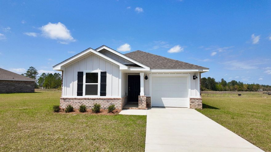 BEAUTIFUL NEW HOME, ALMOST COMPLETE & MOVE IN READY. Brand new construction in the desirable, unique Heritage Plantation Community featuring a nice Community POOL & gazebo. The charming 'Bowen' floorplan, a contemporary 1 story cottage style home with 1 car garage and stylish Brick & Hardie exterior. 1583 Sq. Ft. with no wasted space. Nice 4 bedrooms, 2 baths and a highly desirable open floorplan. Beautiful kitchen with stainless appliances, built in lighting, highly desirable, easy-care wood look flooring and nice carpet in the bedrooms. A Smart Home ''Connect'' system features several convenient devises you will enjoy. A lovely rural community, larger lots with homes that present GREAT curb appeal. Very unique, beautiful community. MUST SEE. BEAUTIFUL COMMUNITY with large homesites.