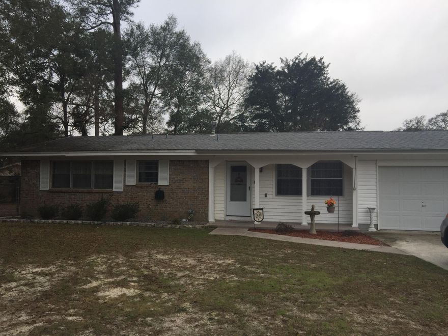 NICE HOME ON LARGE CORNER LOT LOCATED JUST MINUTES FROM SCHOOLS, AND SHOPPING. THE WIRING IN THE HOME HAS BEEN UPGRADED FROM ALUMINUM TO COPPER AND THE A/C SYSTEM WAS REPLACED IN 2016. THE WATER HEATER AND THE DISHWASHER WERE BOTH REPLACED IN 2015 AND IT ALSO HAS NEW CEILING FANS THROUGHOUT. FRENCH DOORS(WITH BUILT-IN BLINDS) LEAD OUT OF THE KITCHEN/DINING AREA ONTO THE 16.5X10 WOODEN DECK OVERLOOKING A NICE SIZED FENCED IN BACK YARD WITH AN 8X16 OUTDOOR SHED. THERE ARE 4 MOTION LIGHTS CONVENIENTLY LOCATED AROUND THE EXTERIOR.