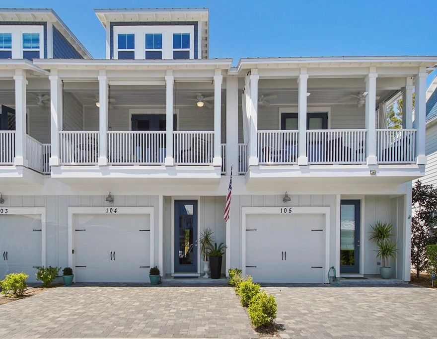 A Rare find in the Heart of Seagrove off of 30A. This townhome would be great as a rental property, second home or primary residence.  Rental Projections $66-$69k.  Built in 2017, this 3 story floor plan has over 2300 sq ft of living space including an Open Kitchen and Living Area, 4BR, 3.5B, a Fenced Patio, and 2nd Floor Porch.Two Master Suites. Enclosed Garage. Washer/Dryer on First Floor.Private Community pool steps away and close proximity to the Beach.One Owner. Great location!