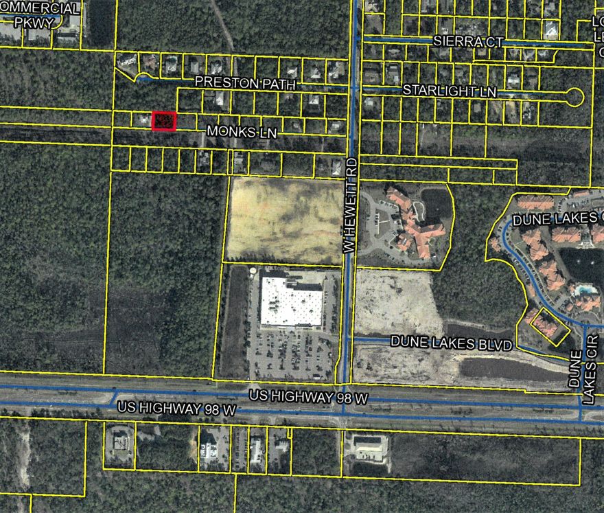 Beautiful wooded lot located just East of Sandestin Resort and just North of the sugar sand beaches of the Emerald Coast.  Fantastic location, close to shopping, golf and beaches!  This property is located in Flood Zone X.  Flood insurance is not required.  Back on market at no fault of seller.