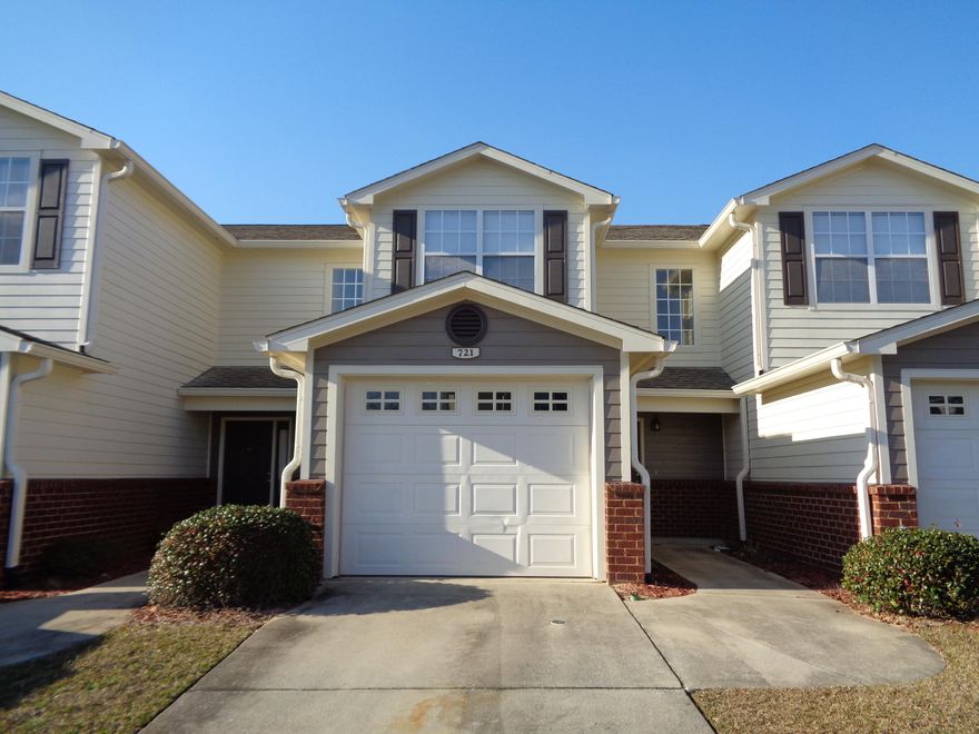 Located in Eagles Landing, a highly sought after community! Minutes from Interstate 10, easy commute to Duke Filed, Eglin, and don't forget the beautiful beaches on the Emerald Coast.  2 bedroom, 2.5 bathroom with a single car garage, under stairs storage. Lots of crown molding, ceiling fans in living and bedrooms. Both bedrooms have an on-suite bath, a walk in closet, and the back master has an additional smaller closet. Kitchen has a flat top stove, microwave, refrigerator with ice maker, dishwasher, all of which are newer black appliances.  There is also a garbage disposal.  New HVAC installed in July 2019.  This townhome backs the preservation area. Measurements are approximate, verify as needed. Selling Brokerage & Eagles Landing Townhomes are owned by the same parent company.